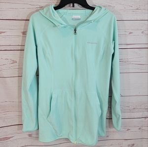 Columbia Mint colored Hooded fleece Small